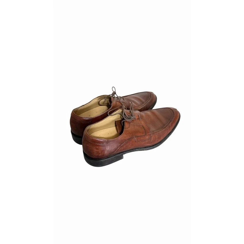 Johnston & Murphy Mens Brown Signature Series Oxford Business Office Shoes Sz 8M